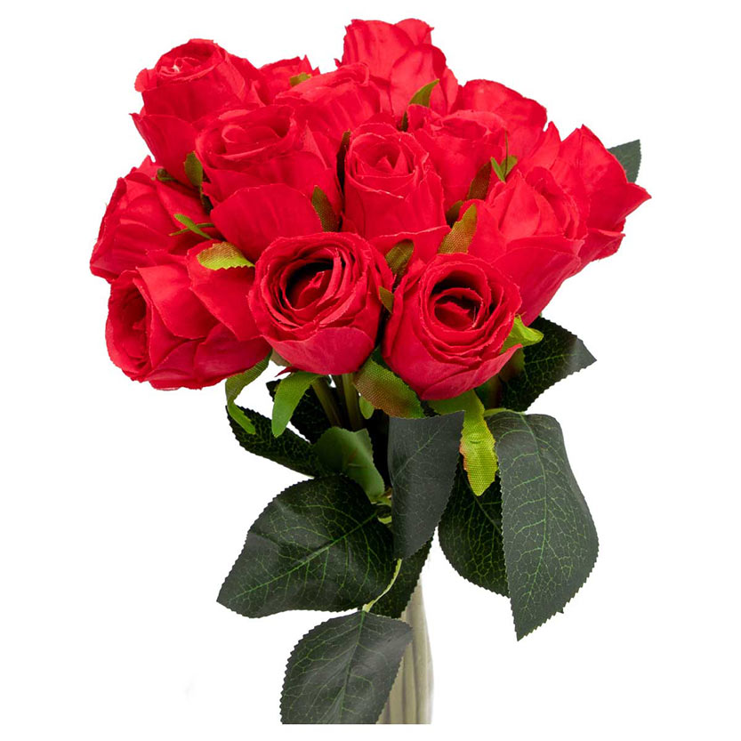 باقة ورد احمر 16 غصن