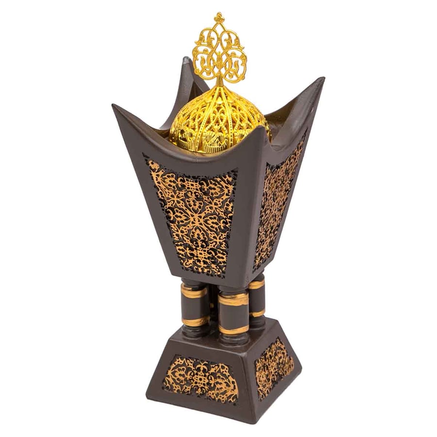 مبخرة ذهبي شكل انيق مقاس 20 سم ارتفاع