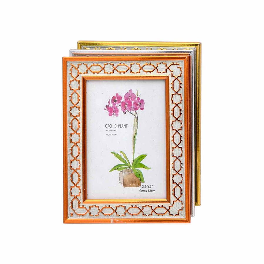 Multi-colored picture frame set of 3 pieces, size 17*13 cm