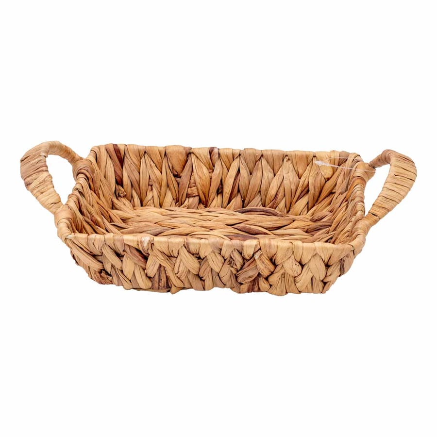 Oval wicker basket with small handle size 16*22 cm