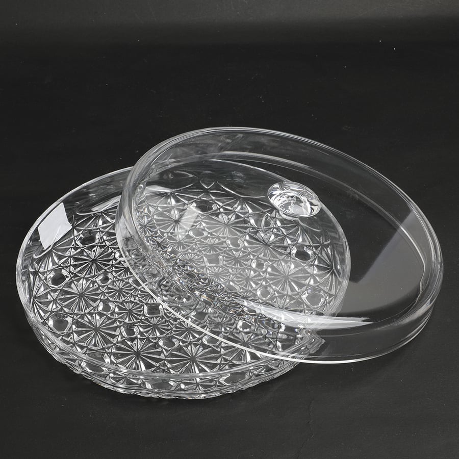 Clear acrylic round plate 25 cm size