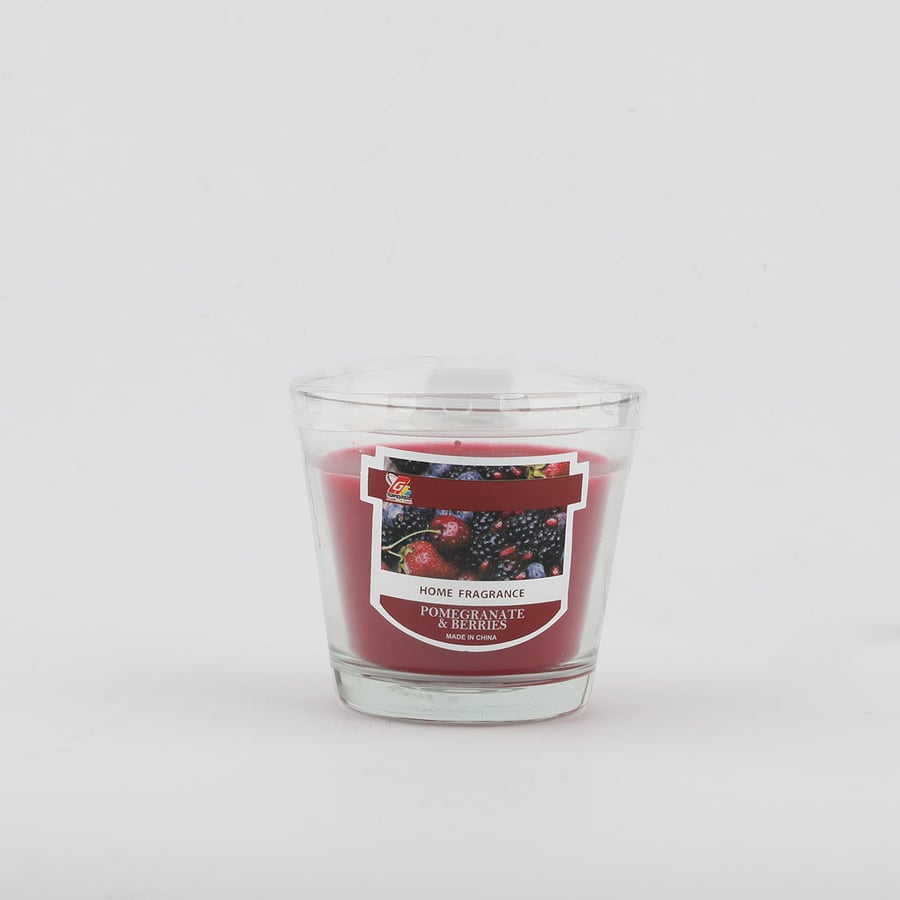 شمع معطر  بكاس برئحة التوت