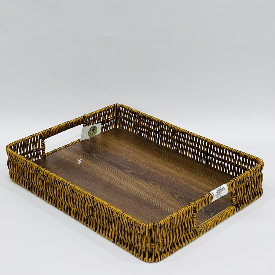 Wicker tray size 42*33*6 cm