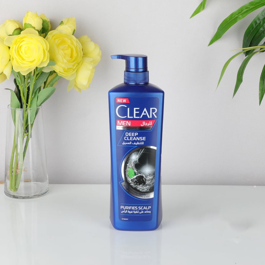 Clear shampoo against dandruff 700ml with charcoal and mint