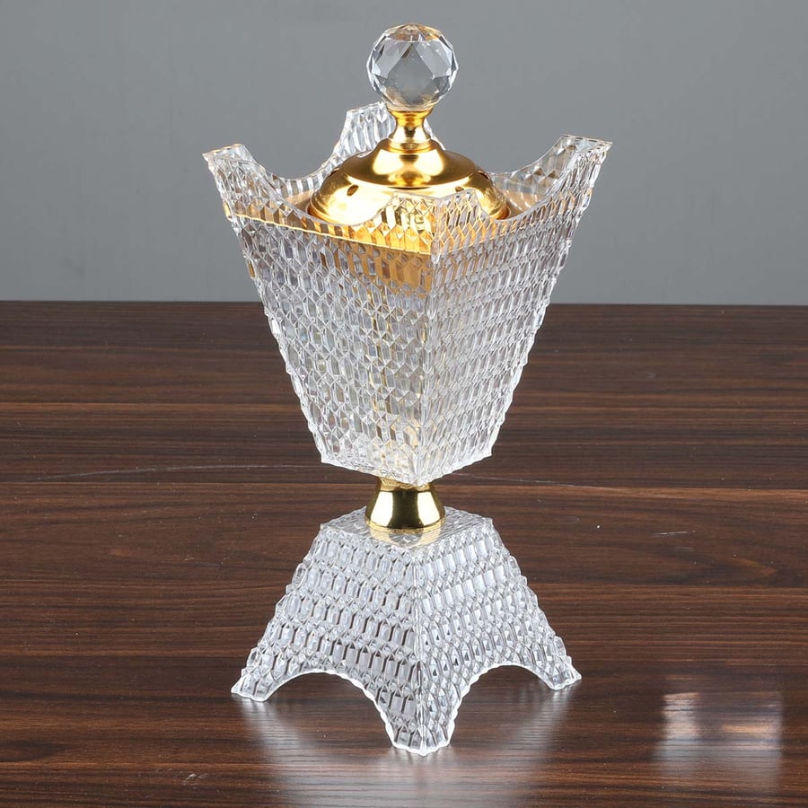 Acrylic incense holder with a distinctive design, transparent, size 20*10 cm