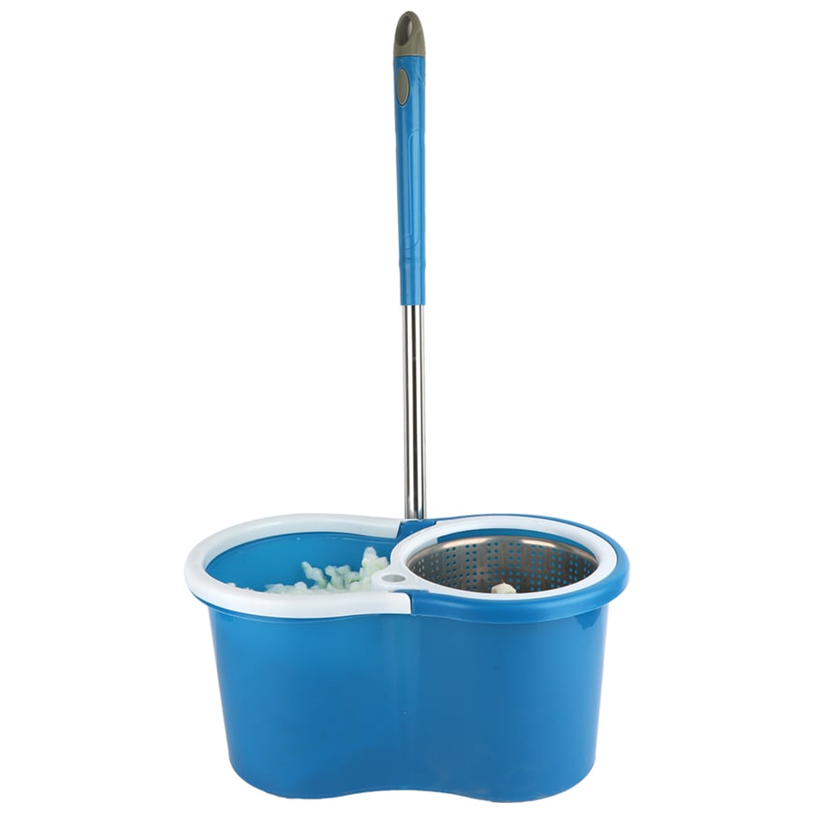 Plastic cleaning car with floor space