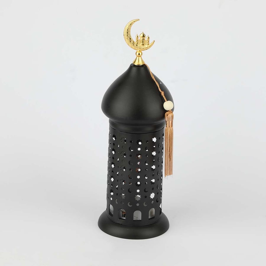 Ramadan lantern black height 27 cm