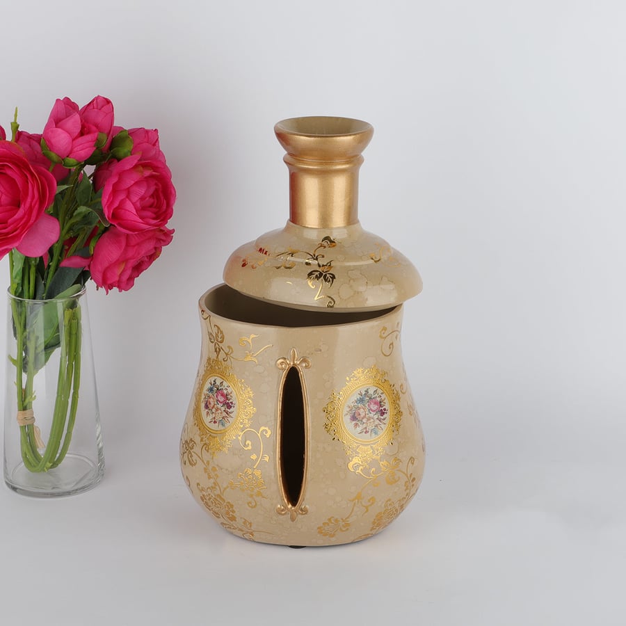 فازة سيراميك مقاس 28 سم ارتفاع
