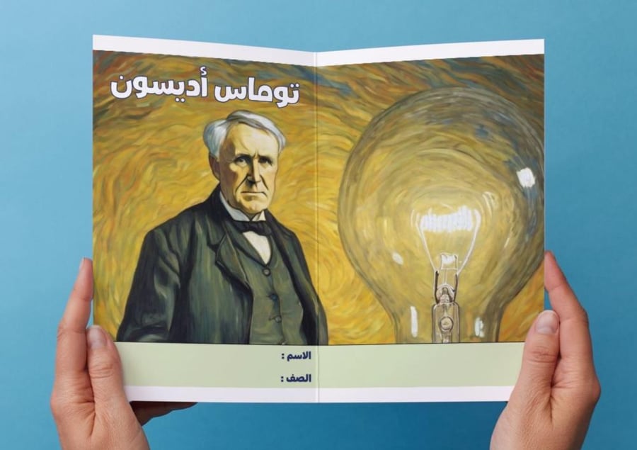 ‎مطوية توماس أديسون مشروع وحدة ( أعلام سابقون).