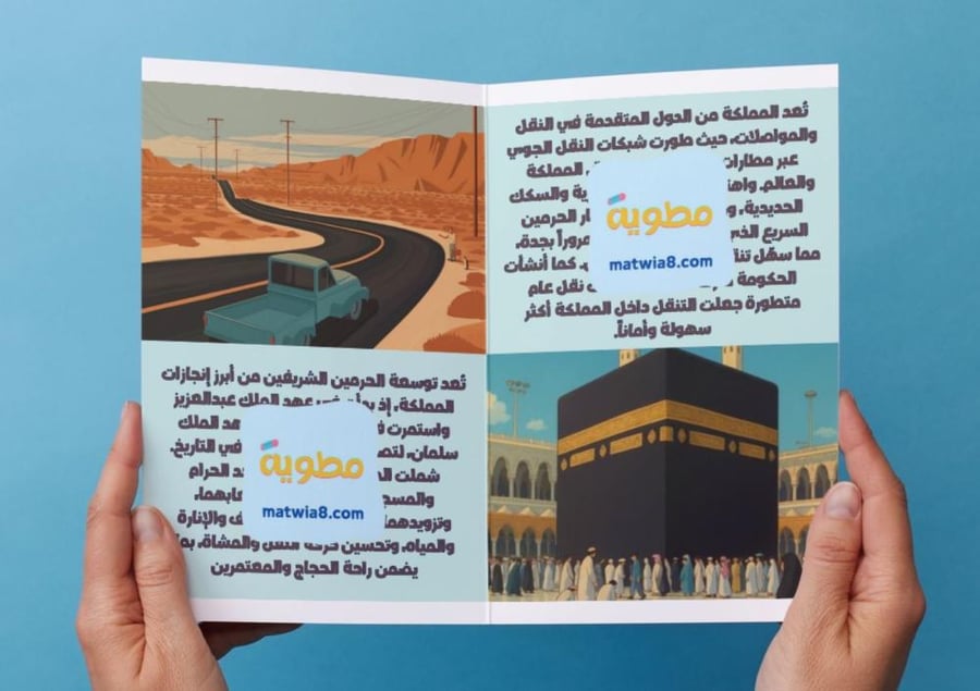 مطوية انجازات بلادنا الحبيبة مشروع وحدة (الوطن).