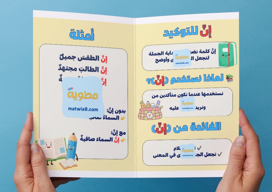 مطوية إن التوكيد