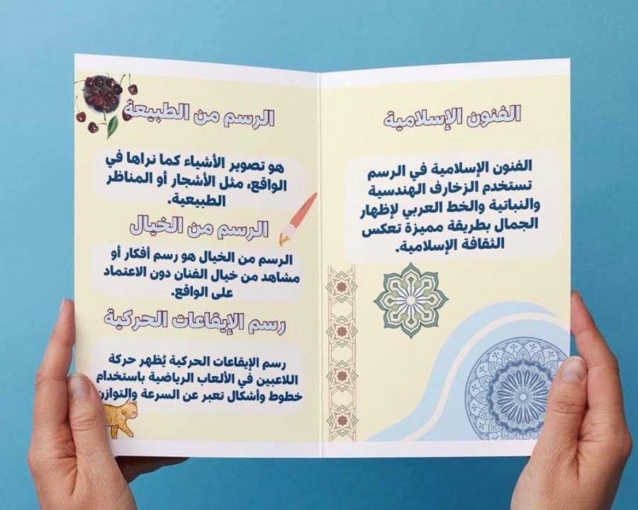 ‎مطوية مجال الرسم -فنية خامس
