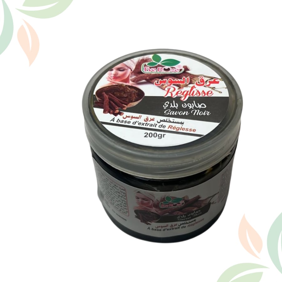 Traditional soap with licorice