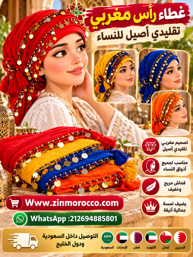 غطاء رأس مغربي تقليدي