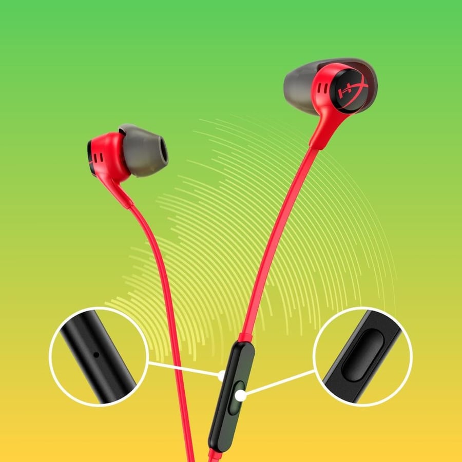HyperX Cloud Earbuds II | 3.5mm gaming earphone with built-in microphone