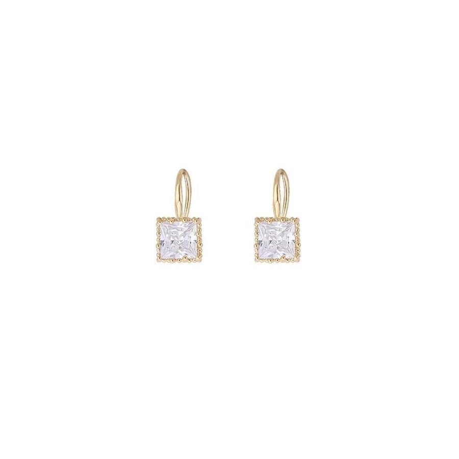 Women's square earrings