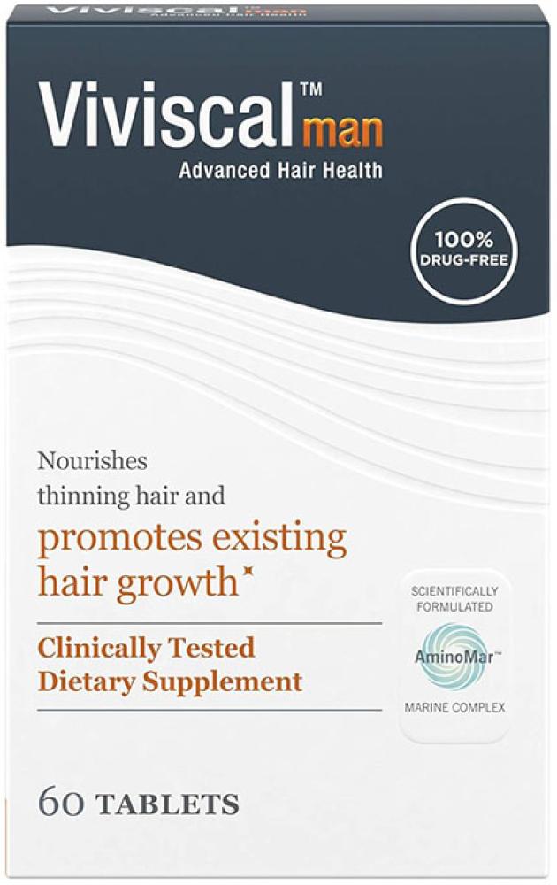 Viviscal Man Advanced Hair Health Hair Growth Supplements 60 Tabs