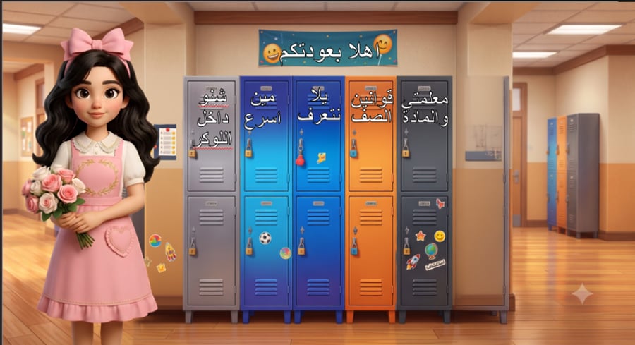 اول يوم دراسي الخزانات
