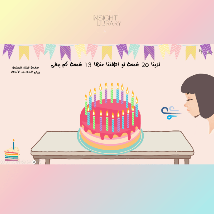استراتيجية اطفئي الشموع. (بنات)