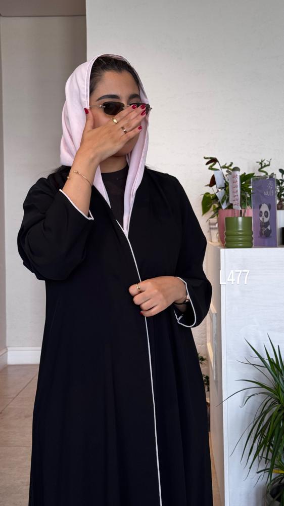 عباية كريب سبشل رسم يدوي وشك يدوي قصة عادية