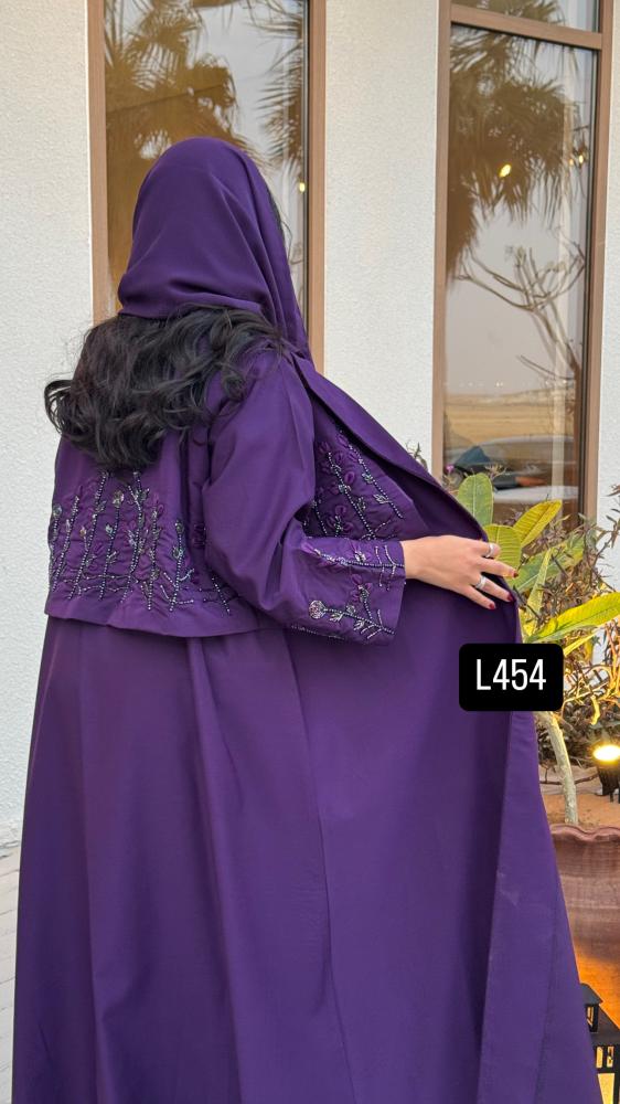 عباية كريب اندوسي شك يدوي مع سديرية قصة عادية