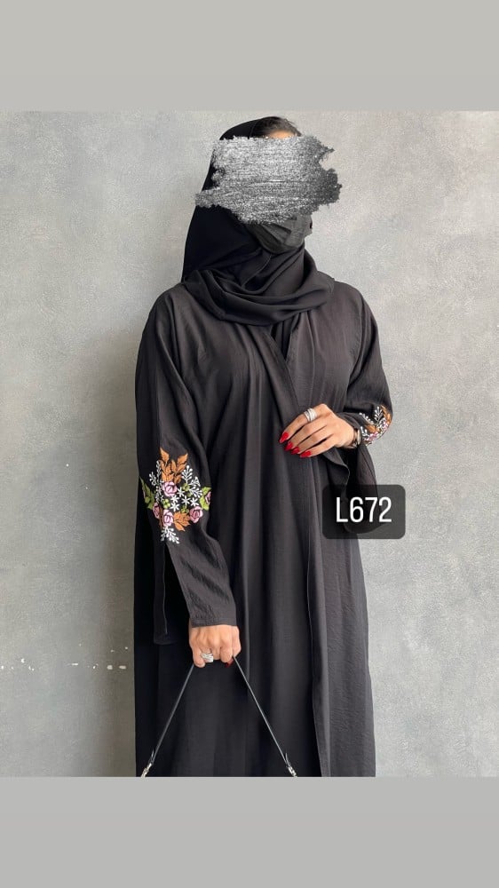 Abaya crepe Balqis hand embroidery ordinary story street