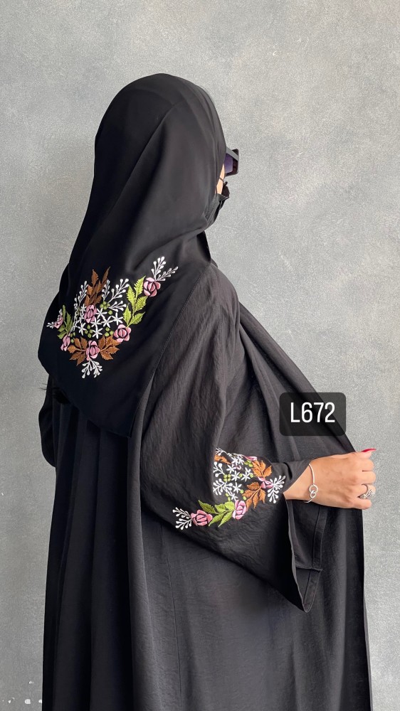 Abaya crepe Balqis hand embroidery ordinary story street