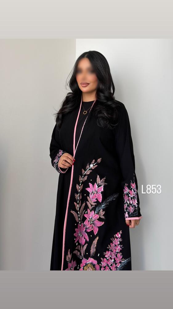 عباية كريب سبشل رسم يدوي وشك يدوي قصة عادية ستريت