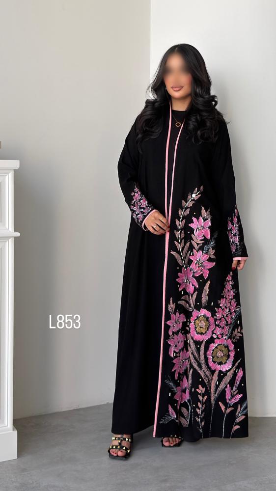 عباية كريب سبشل رسم يدوي وشك يدوي قصة عادية ستريت
