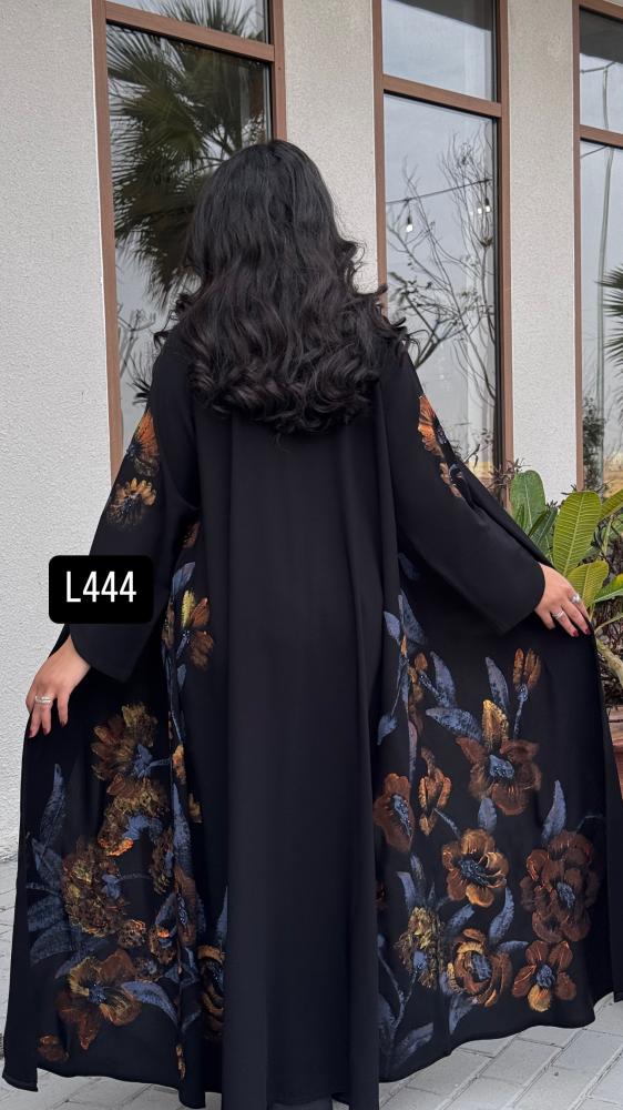عباية كريب سبشل رسم يدوي وشك يدوي قصة عادية ستريت