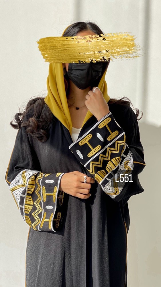 Abaya crepe Balqees embroidery computer normal story street