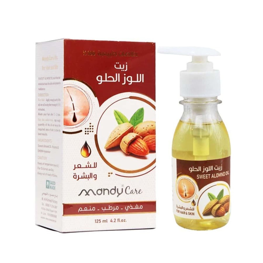 ماندي كير زيت اللوز الحلو الشعر و الجسم - 125مل