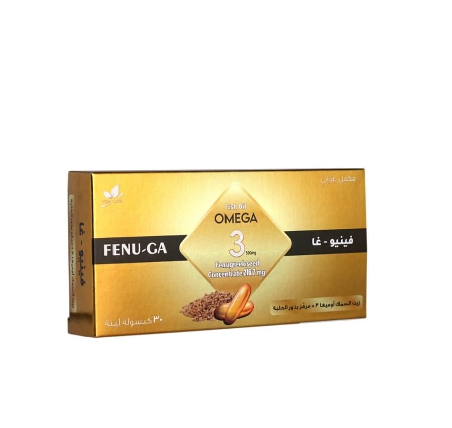 فينو-غا مكمل غذائي زيت السمك أوميجا - 30 كبسولة
