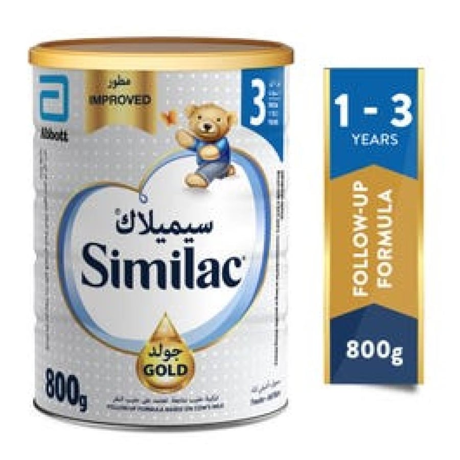 سيميلاك جولد، حليب أطفال رقم 3، من عمر 1-3 سنوات - 800 جم
