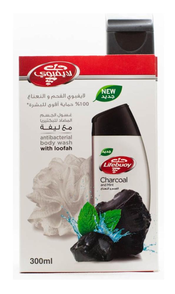لايفبوي، غسول الجسم، بالفحم والنعناع - 300 مل