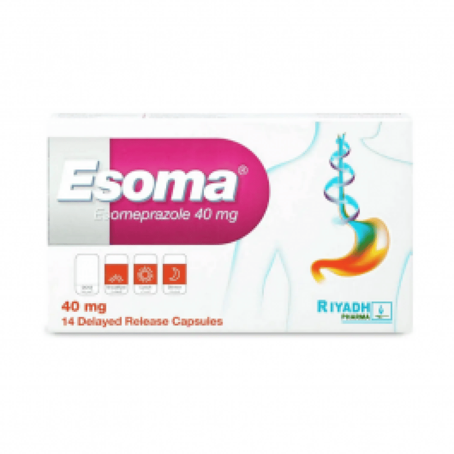ESOMA 40 MG 14 CAPSULES
