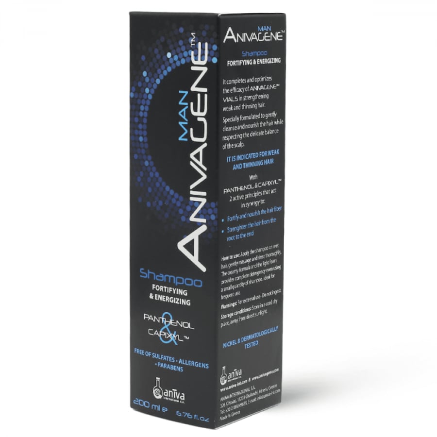 ANIVAGENE SHAMPOO MAN FORTIFYING ENERGIZING 200 ML