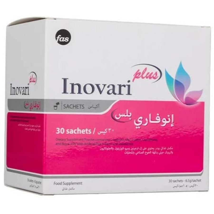 Inovari Plus Food Supplement for the Treatment of Polycystic Ovary Syndrome - 30 Sachets