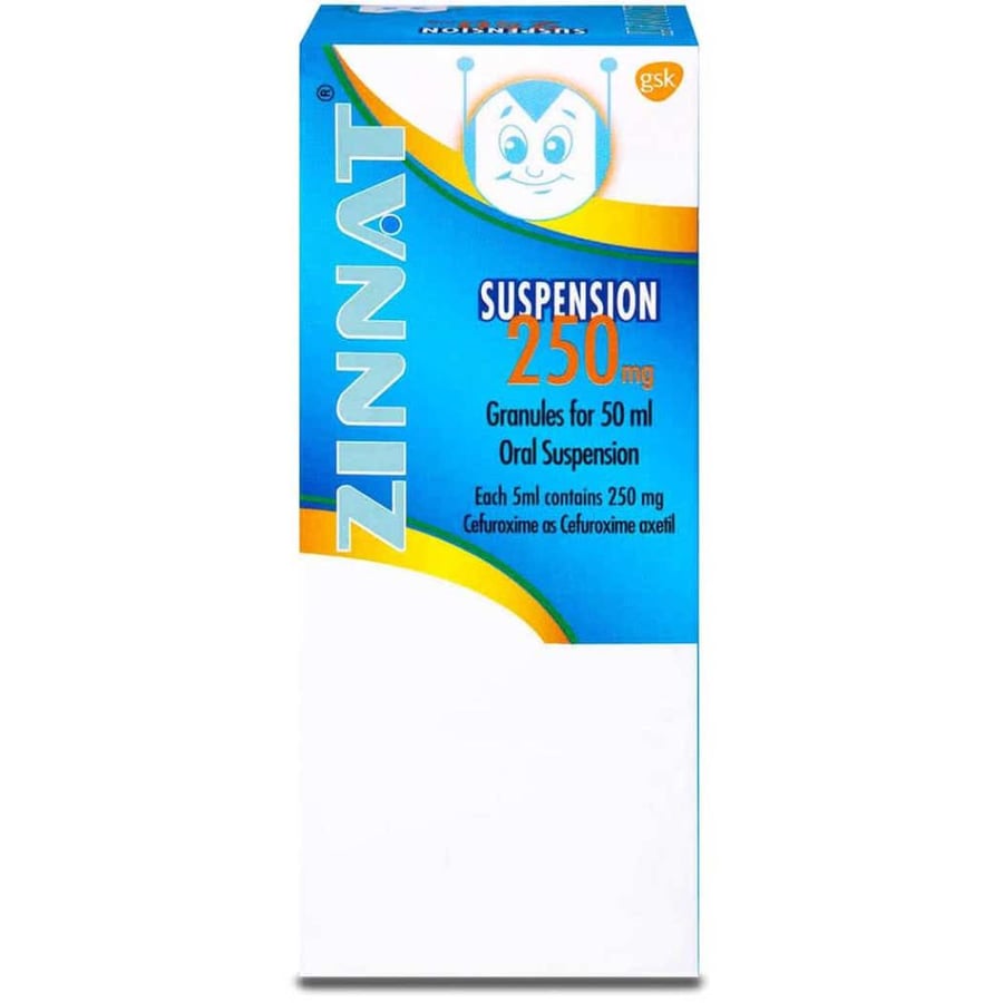ZINNAT 250 MG SUSP 50 ML