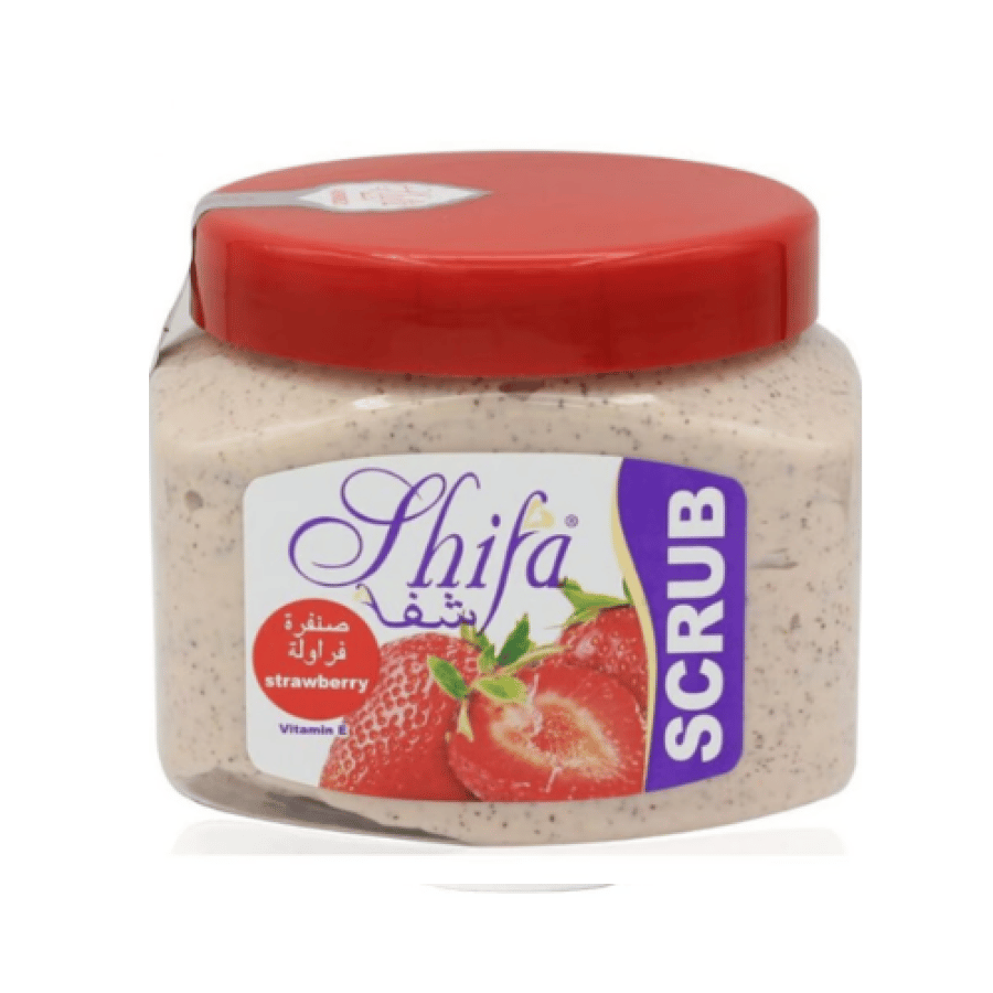 SHIFA BODY & FACE SCRUB STRWABERRY 300  ML
