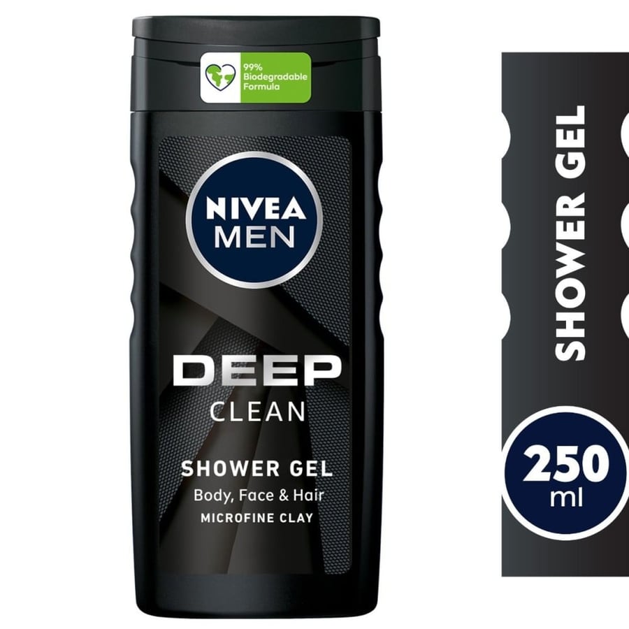 NIVEA SHOWER GEL DEEP CLEAN 250 ML