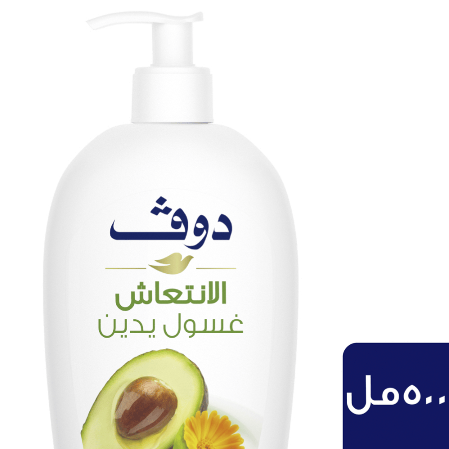 دوڤ، غسول اليدين، روتين الانتعاش، بخلاصة زيت الأفوكادو - 500 مل