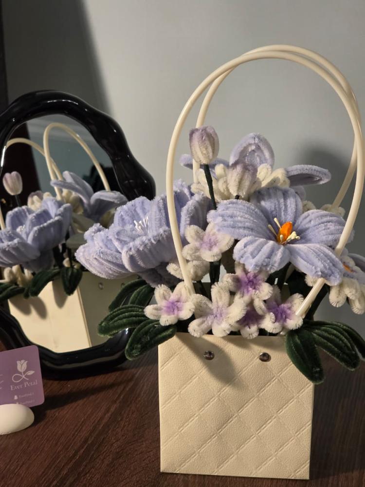 The soft flower basket