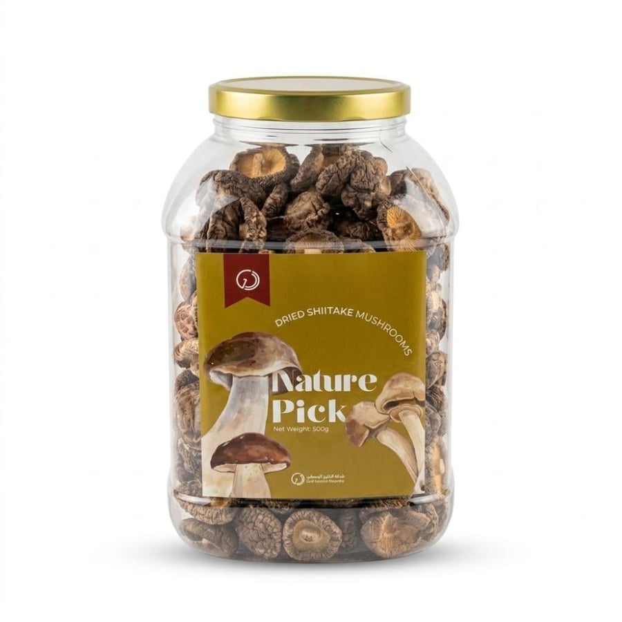 فطر شيتاكي مجفف طبيعي من نيتشر بيك – 500 جم | Selected by Redston Gourmet