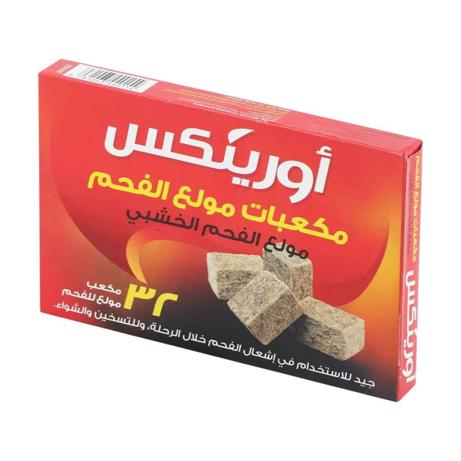 أورينكس مولع فحم مكعبات خشبية - 32 مكعب