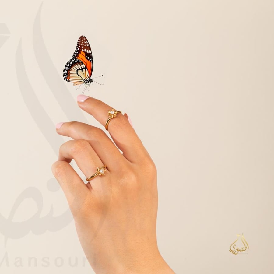 Cherry Blossom Ring R103 21-karat