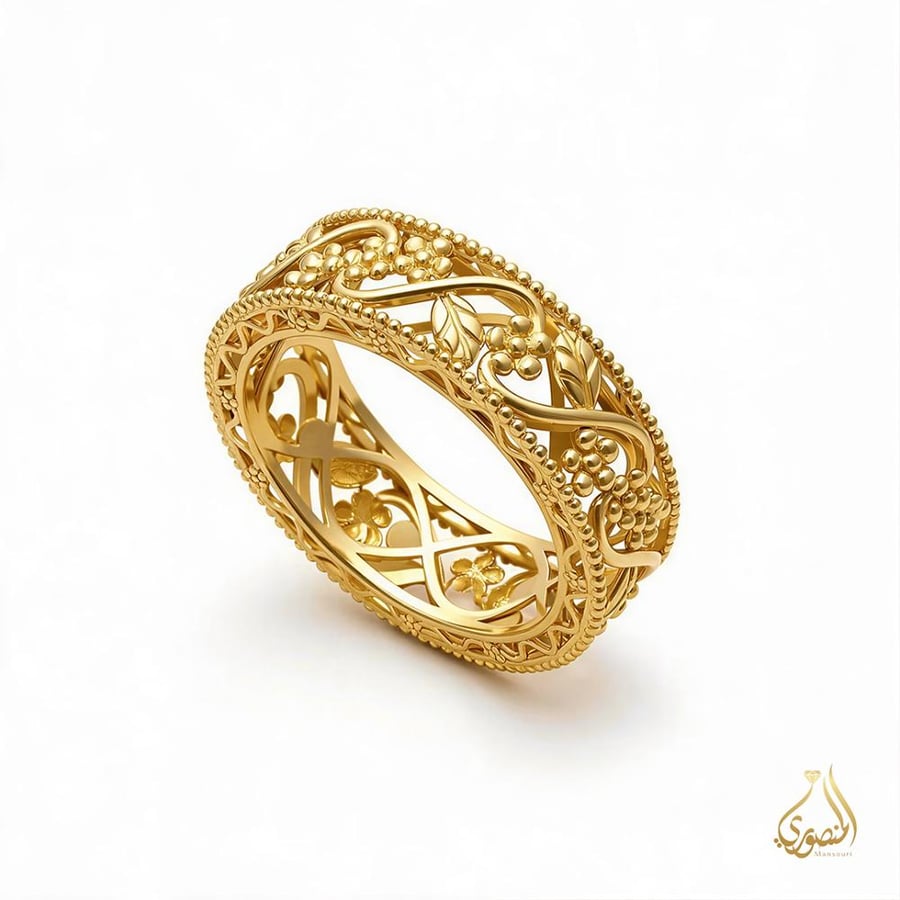 خاتم غصون عيار 21