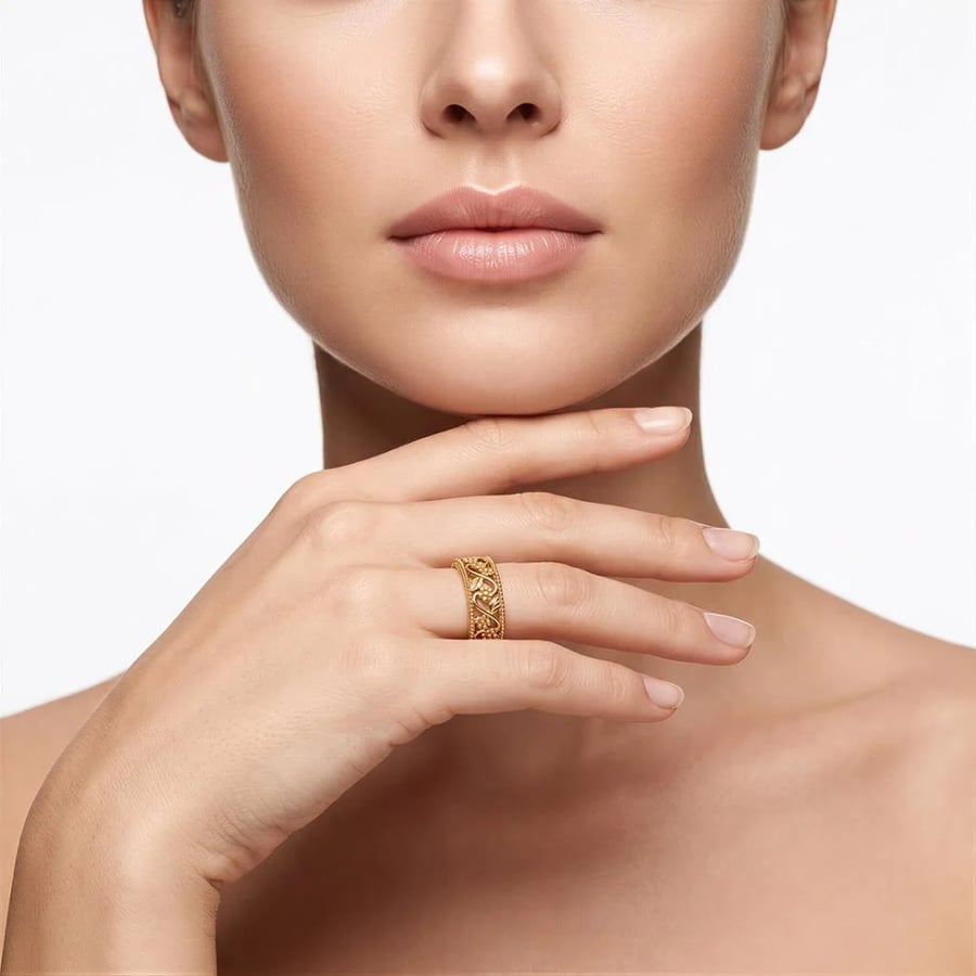 خاتم غصون عيار 21