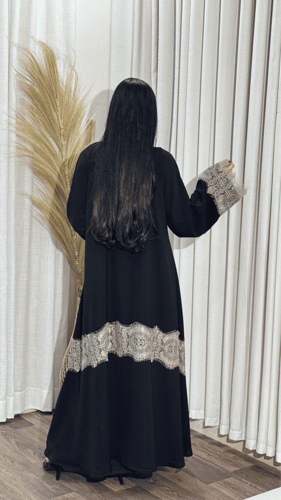 عباية من قماش الرموش الكوري الفاخر والصيفي