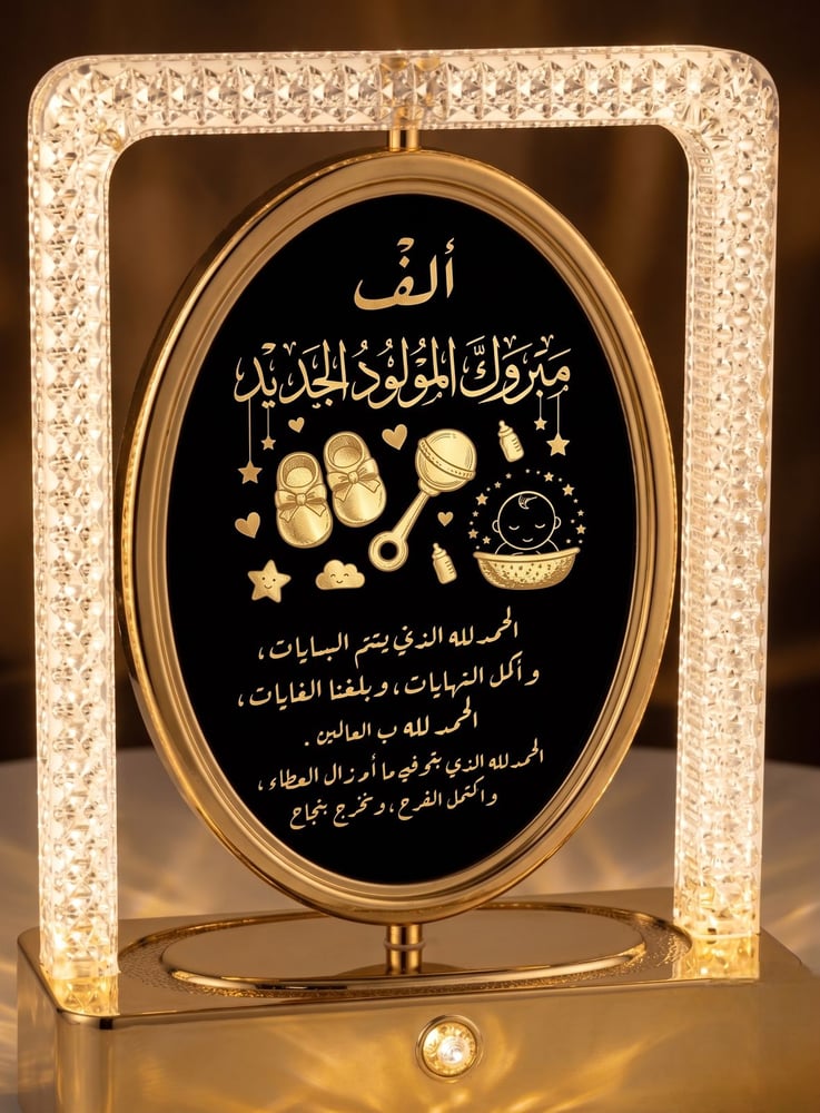 درع المناسبات المضيء - الإصدار الدوار فائق الجودة/ قطعة واحدة